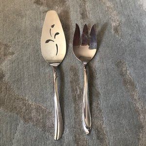 Silver plated serving set